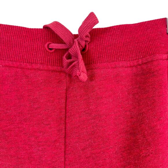 L.L. Bean Sherpa Fleece Lined Sweatpants Red Cranberry Heather Size Extra Large - Picture 2 of 9
